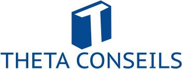 theta conseils logo officiel en blue