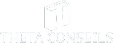 theta conseils logo officiel en blanc